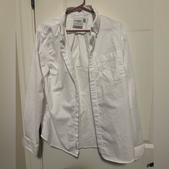 Men’s Goodfellow Shirt Size Large Slim Button Down Shirt Long Sleeve - Large - Picture 1 of 5